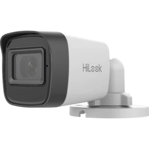 Câmera HiLook Turbo HD Mini Bullet THC-B120-LPC 2MP 1080p Lente 2.8mm Luz Híbrida Inteligente 25m Microfone Embutido IP67 - Unidade