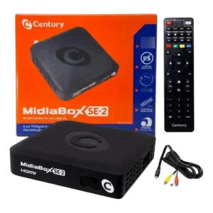 Receptor Digital de TV via Satélite Century MidiaBox SE-2 - Banda Ku