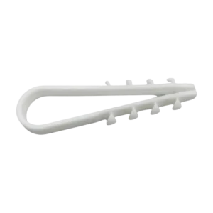 Bucha Clamp Multitoc 6,5mm com Prego de Aço para Fixação de Cabos Pacote com 50 Unidades