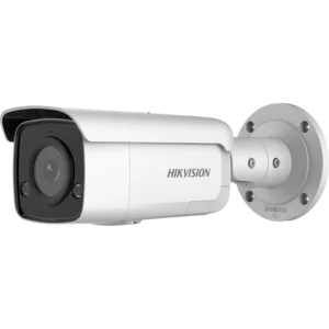 Câmera IP Bullet Panorâmica 180° Hikvision AcuSense DS-2CD2T46G2P-ISU/SL 4MP DarkFighter Dissuasão Ativa Estroboscópio Áudio Bidirecional IP67 - Unidade