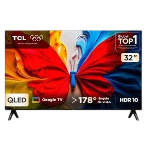 Smart TV QLED 43" TCL 43S5K Full HD Google TV Wi-Fi Dual Band Bluetooth HDR10 Dolby Audio HDMI USB Bivolt - Unidade