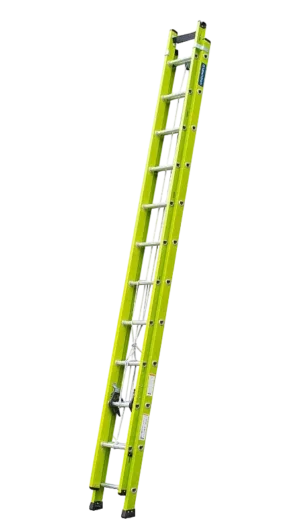 Escada Extensível de Fibra de Vidro Cogumelo EFV-21G Verde 6,75 Metros Isolante NR-10