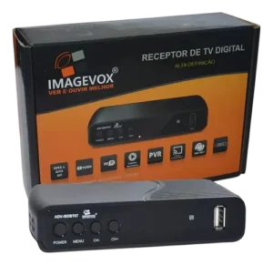 Conversor e Receptor de TV Digital Imagevox ADV-ISDBT07 Full HD HDMI RCA Bivolt