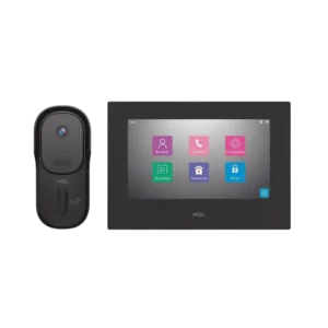 Vídeo Porteiro Eletrônico Wi-Fi AGL VP7 Card App Tela LCD 7 Polegadas com Controle de Acesso RFID e Abertura Remota Bivolt (1106481)
