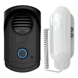 Porteiro Eletrônico de Sobrepor AGL Residencial S100 Bivolt com Saída 12V para Fechadura Plástico ABS Branco (1104007)