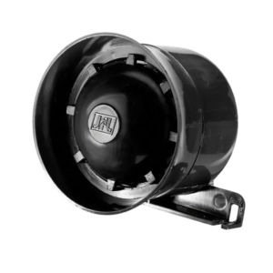 Sirene Piezoelétrica JFL SIR-115 Preta V4 Pressão Sonora 115dB 12VDC para CFTV e Alarme