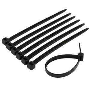 Abraçadeira de Nylon Heavy Duty 7,0x370mm Preta com Proteção UV Poliamida 6.6 - Pacote com 50 Unidades