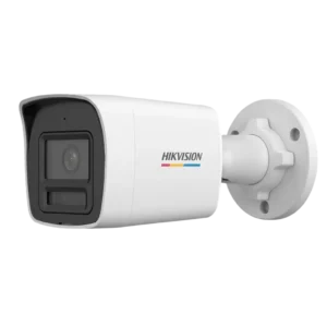 Câmera IP Bullet Hikvision DS-2CD1047G3-LIU 4MP ColorVu 3.0 Lente 2.8mm Smart Hybrid Light Mic IP67 PoE