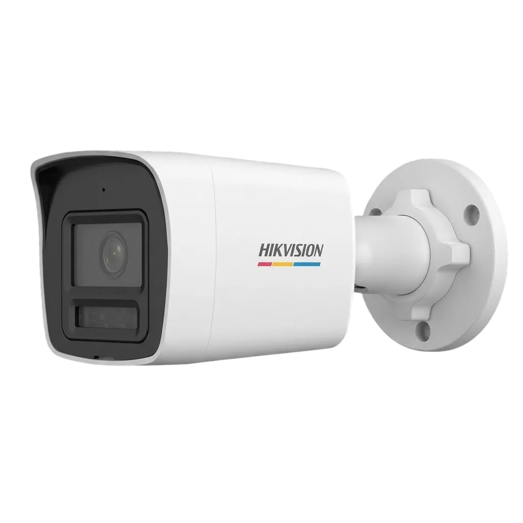 Câmera IP Bullet Hikvision DS-2CD1047G3-LIU 4MP ColorVu 3.0 Lente 2.8mm Smart Hybrid Light Mic IP67 PoE