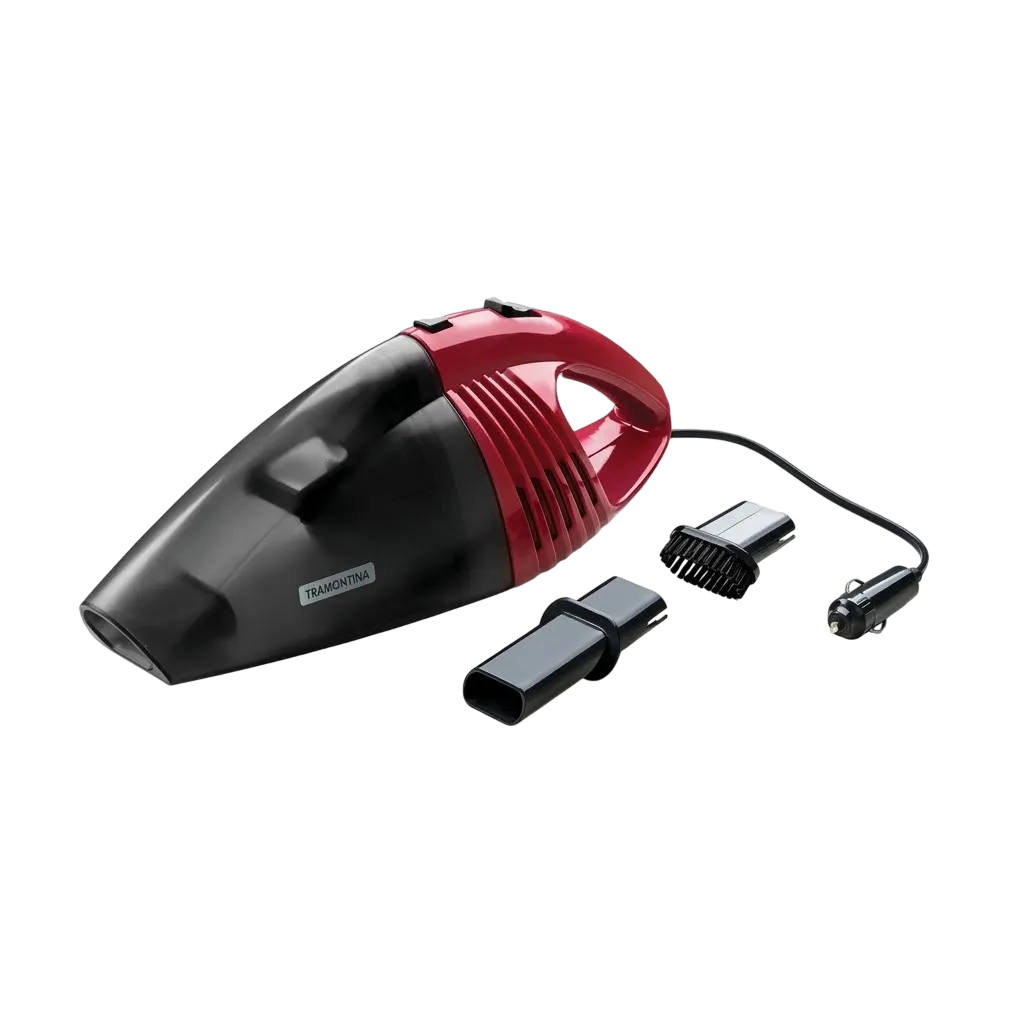 Aspirador de Po Portatil Automotivo Tramontina 60W 12V DC com Filtro Lavavel e Bocal para Cantos