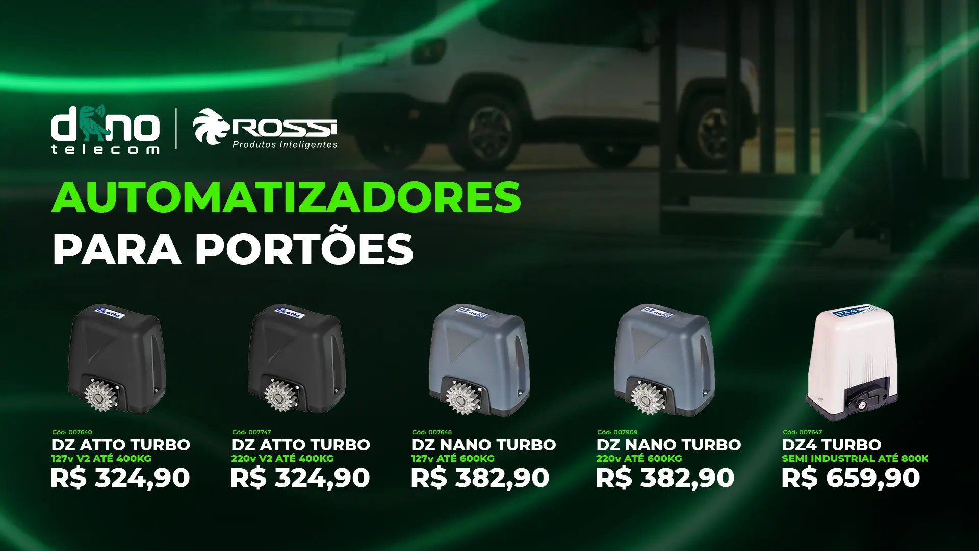 Automatizadores para Portões Rossi