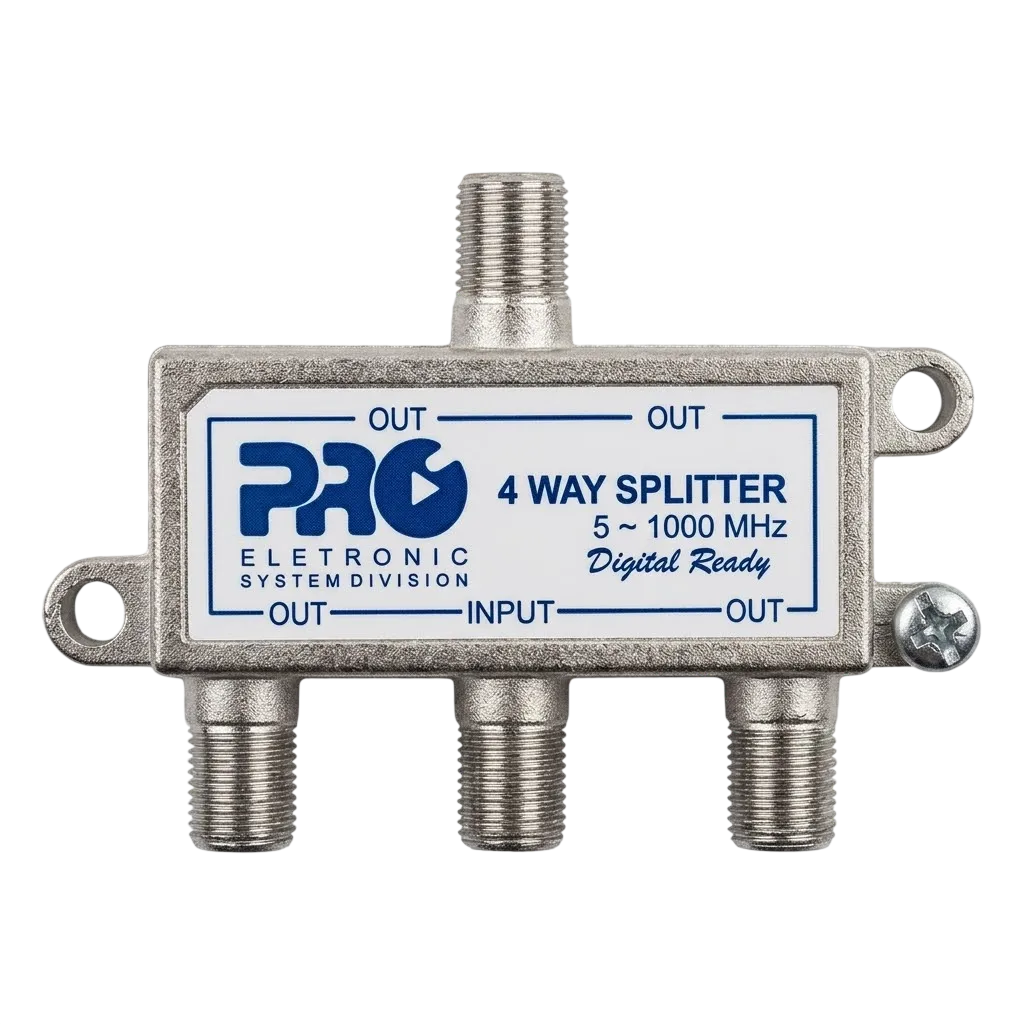 Divisor de Frequência 1x4 Proeletronic 1GHz 130dB - PQDV-1024B