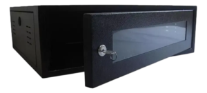Rack Organizador 19 Polegadas 3U x 330mm BBK Metálico de Parede Preto
