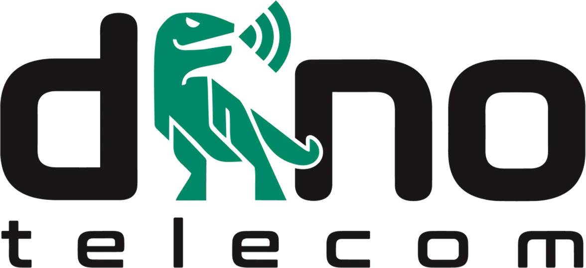 Logo Preta Dino Telecom